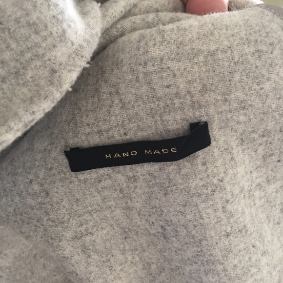 💜  Zara Waterfall Coat handmade heather gray - Picture 4 of 8